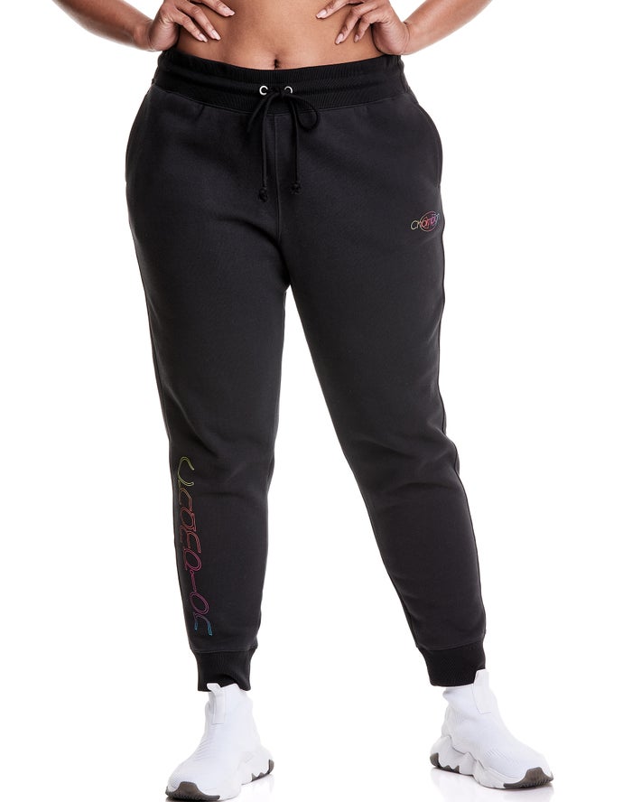 Champion Plus Reverse Weave Joggingbroek Dames - Zwart - Belgie 7546CITDB